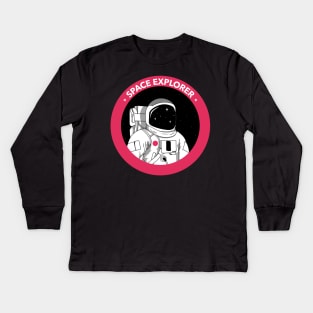 Space Explorer Kids Long Sleeve T-Shirt